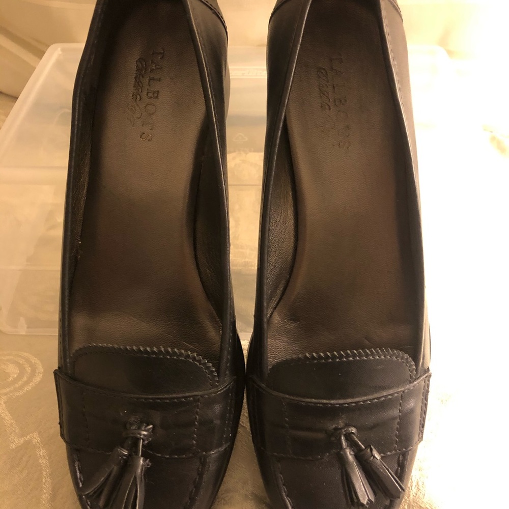 Talbots Tassel Black Loafer